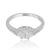East West Marquise Engagement Ring