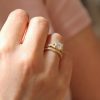 Forever-one-Moissanite-vintage-engraved-wedding-set-by-OroSpot.jpg