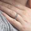 Hand-carved-vintage-wedding-band-with-sapphires-and-diamonds-by-OroSpot.jpg