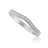 Custom, curved diamond band 2mm